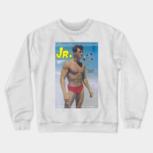 JR. JUNIOR feat Darryl Powers - Vintage Physique Muscle Male Model Magazine Cover Crewneck Sweatshirt